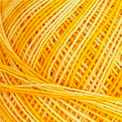 Horgolt fonal Snow White ombré 11362 - okker