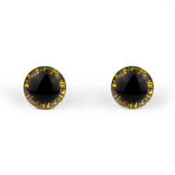 Glitteres, csillogó szem Ø 12 mm - arany