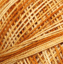 Horgolt fonal Snow White ombré 17152 - sötétebb okker