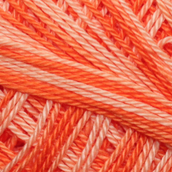 Horgolt fonal Snow White ombré 22162 - narancssárga