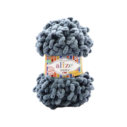 Alize Puffy fine 87 - sötétszürke