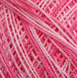 Horgolt fonal Snow White ombré 33032 - rózsaszín