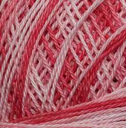 Horgolt fonal Snow White ombré 33152 - piros rózsaszín