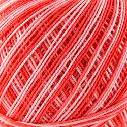 Horgolt fonal Snow White ombré 33272 - világos piros