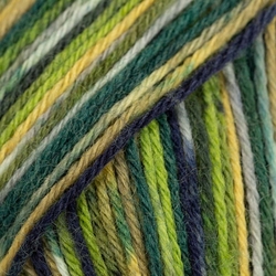 DROPS Fabel print 542 - zöld