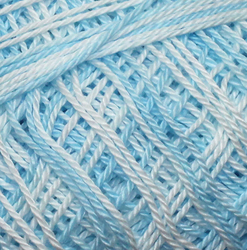 Horgolt fonal Snow White ombré 55032 - világoskék