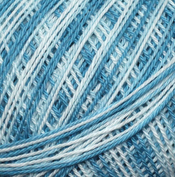 Horgolt fonal Snow White ombré 56152 - szürke kék