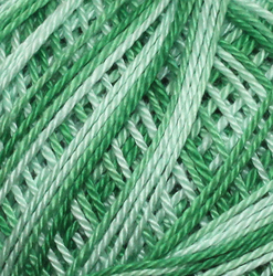 Horgolt fonal Snow White ombré 61152 - közepes zöld