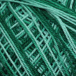 Horgolt fonal Snow White ombré 61392 - sötétzöld