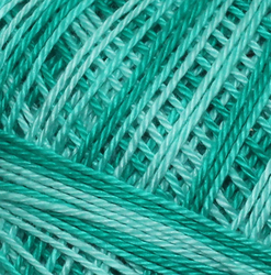 Horgolt fonal Snow White ombré 65272 - türkiz
