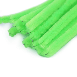 Szőrös modellező drót Ø 6 mm - neonzöld