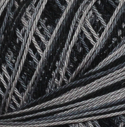 Horgolt fonal Snow White ombré 99592 - fekete