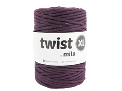 Cord Twist XL MILA 5mm - padlizsán