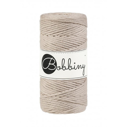 Bobbins Makramé Normál 3 mm - Bézs