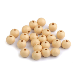 Fa gyöngyök Ø 10 mm - bézs