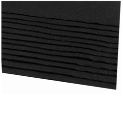 Színes filc 20x30 cm - fekete