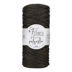Retwist Chainy Polyester - sötétbarna