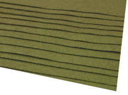 Filc anyag 20x30 cm - khaki zöld