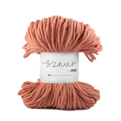 Pamut zsinór MILA 3 mm - lazac fényes