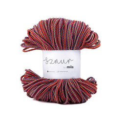 Pamutzsinór MILA RAINBOW 5 mm - többszínű