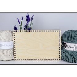 Fa alsó/fedele a kosárnak - nyírfa téglalap 30 x 20 cm