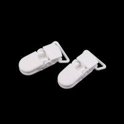 Műanyag cumicsipesz 20 mm - fehér