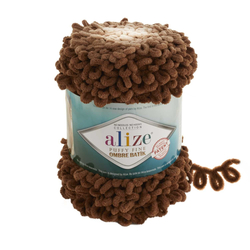 Alize Puffy finom ombre batik 7262 - barna