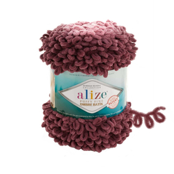 Alize Puffy fine ombre batik 7276 - bordó