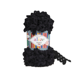 Alize Puffy fine 60 - fekete