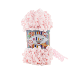 Alize Puffy fine 639 - púder rózsaszín