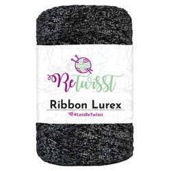 ReTwisst Ribbon Lurex - fekete