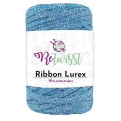 ReTwisst Ribbon Lurex - türkiz