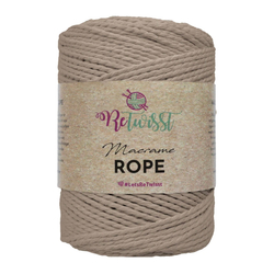 ReTwisst Macrame Rope 3 mm - bézs