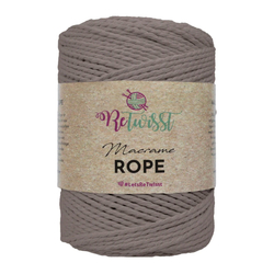 ReTwisst Macrame Rope 3 mm - sötét bézs