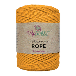 ReTwisst makramé kötél 3 mm - sárga