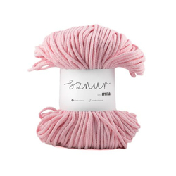 Pamutzsinór MILA 5 mm - rózsaszín