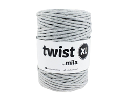 Cord Twist XL MILA 5mm - világosszürke