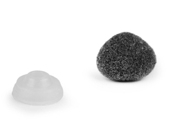 Biztonsági orr bársony 10x12 mm - szürke