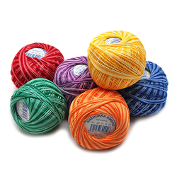 Horgolt fonal Snow White ombré 34382 - piros