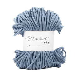 Pamutzsinór MILA 3 mm - fényes farmer