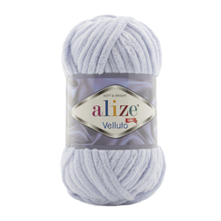 Alize Velluto 416 - világosszürke