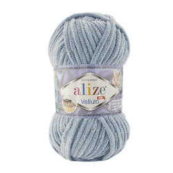 Alize Velluto 428 - közepes szürke