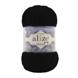 Alize Velluto 60 - fekete