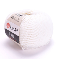 YarnArt Jeans 01 - fehér