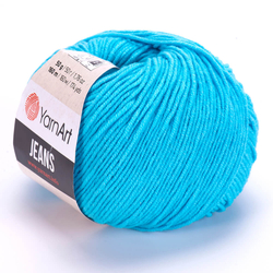YarnArt Jeans 33 - türkizkék