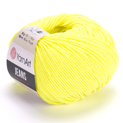 YarnArt Jeans 58 - neon sárga