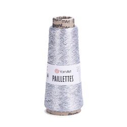 YarnArt Paillettes 8001 - ezüst