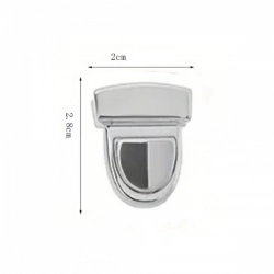 Táskarögzítő készlet 2 x 2,8 cm - nikkel