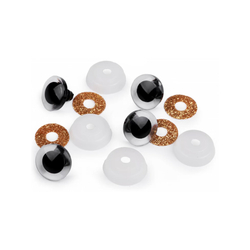 Glitteres, csillogó szem Ø 20 mm - arany
